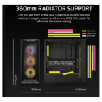 Corsair PC Case | 3200D RS | Black | Mid-Tower - Image 3