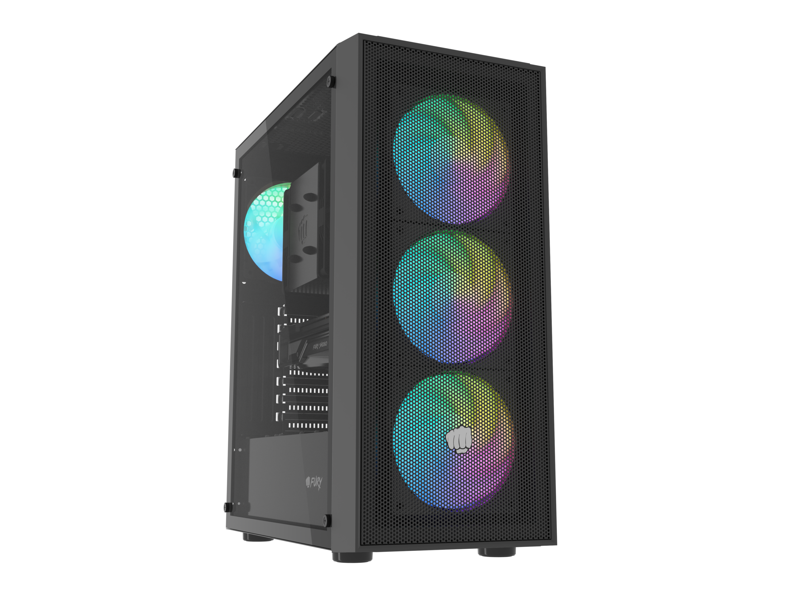 original-41 Fury PC Case | SHOBO SH8F ARGB | Black | Midi Tower - Image 1